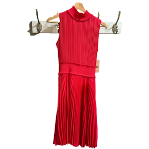 Nanette Lepore Red Accordion Dress
